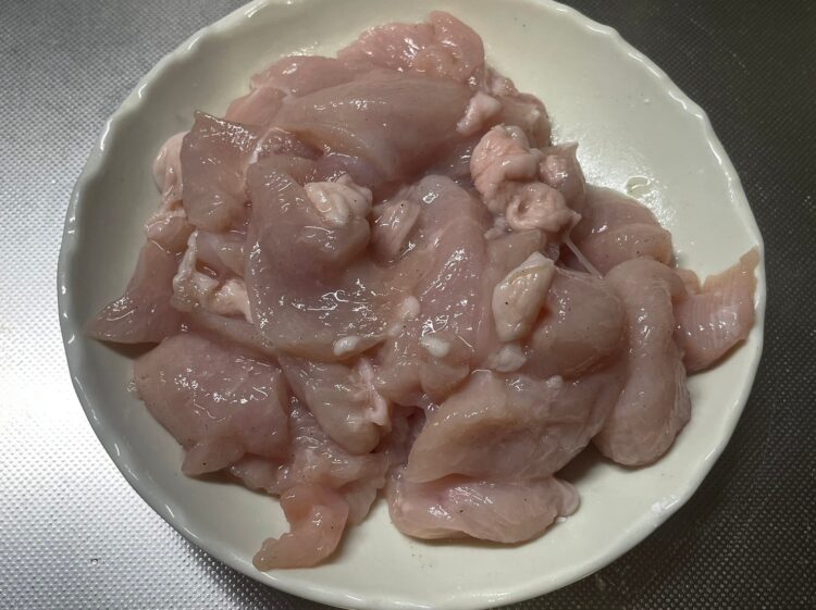 鶏むね肉に揉み込む